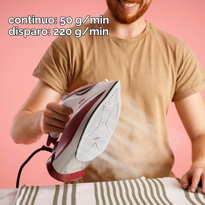 Optima Relief 3100 Steam Iron 3100W, Sopro 220 g/min, Cerâmica
