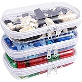 Clear Hard Shell Zipper Case,3PCS Transparent Clear Zipper Pouches,Hard Side Plastic Case Set,Portable Travel Storage Organizer Bins