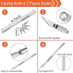 26Pcs Rubber Stamp Making Kit, Block Printing