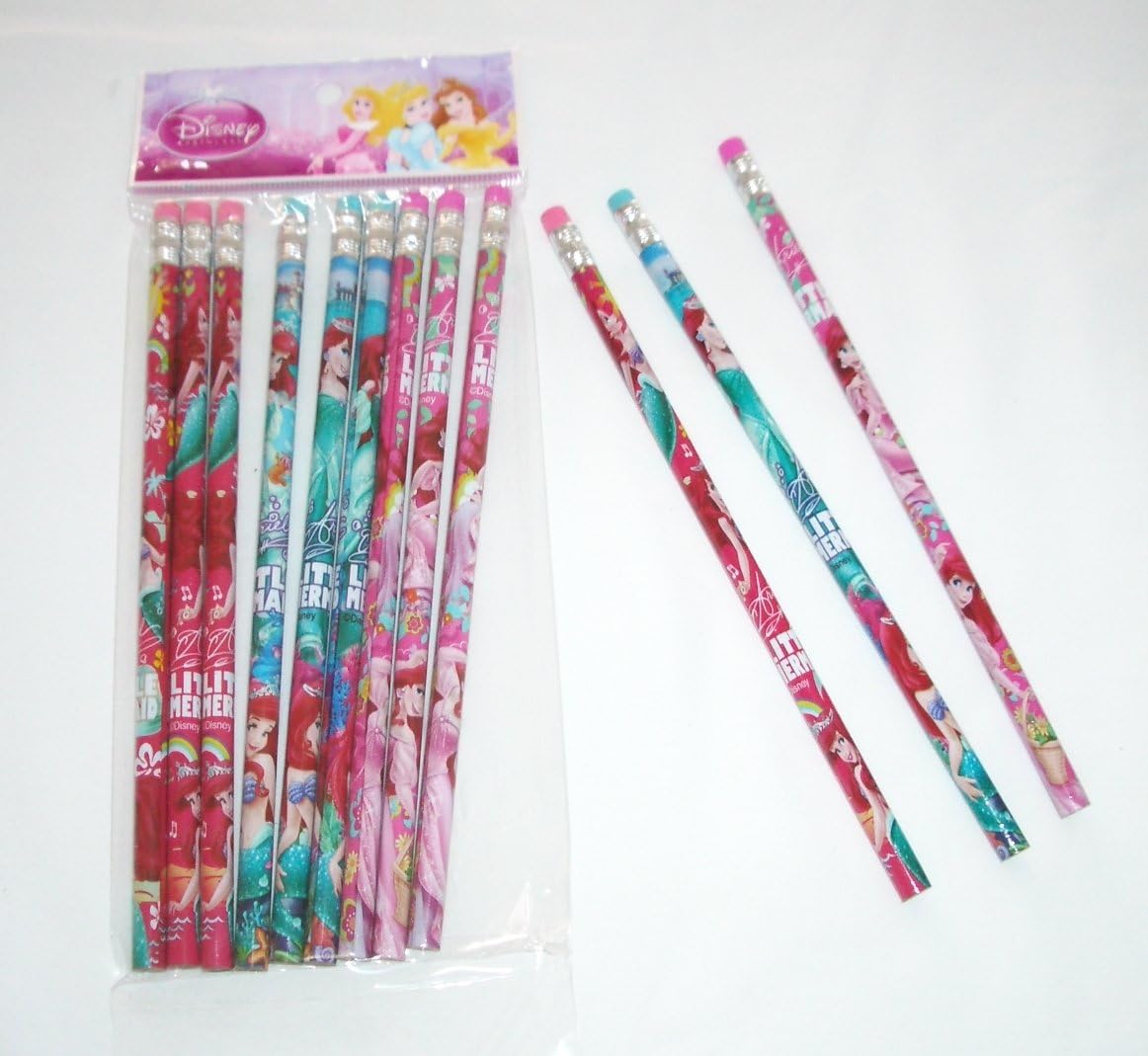 Disney Princess Little Mermaid Ariel 12 Wood Pencils Pack