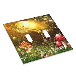 Wpshijia Red Mushroom Forest Fairy Moon Butterfly