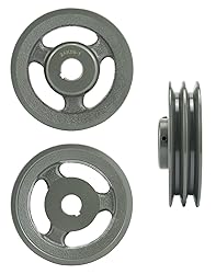 QWORK Double Groove Web Sheaves, 5.75"OD 1" Bore
