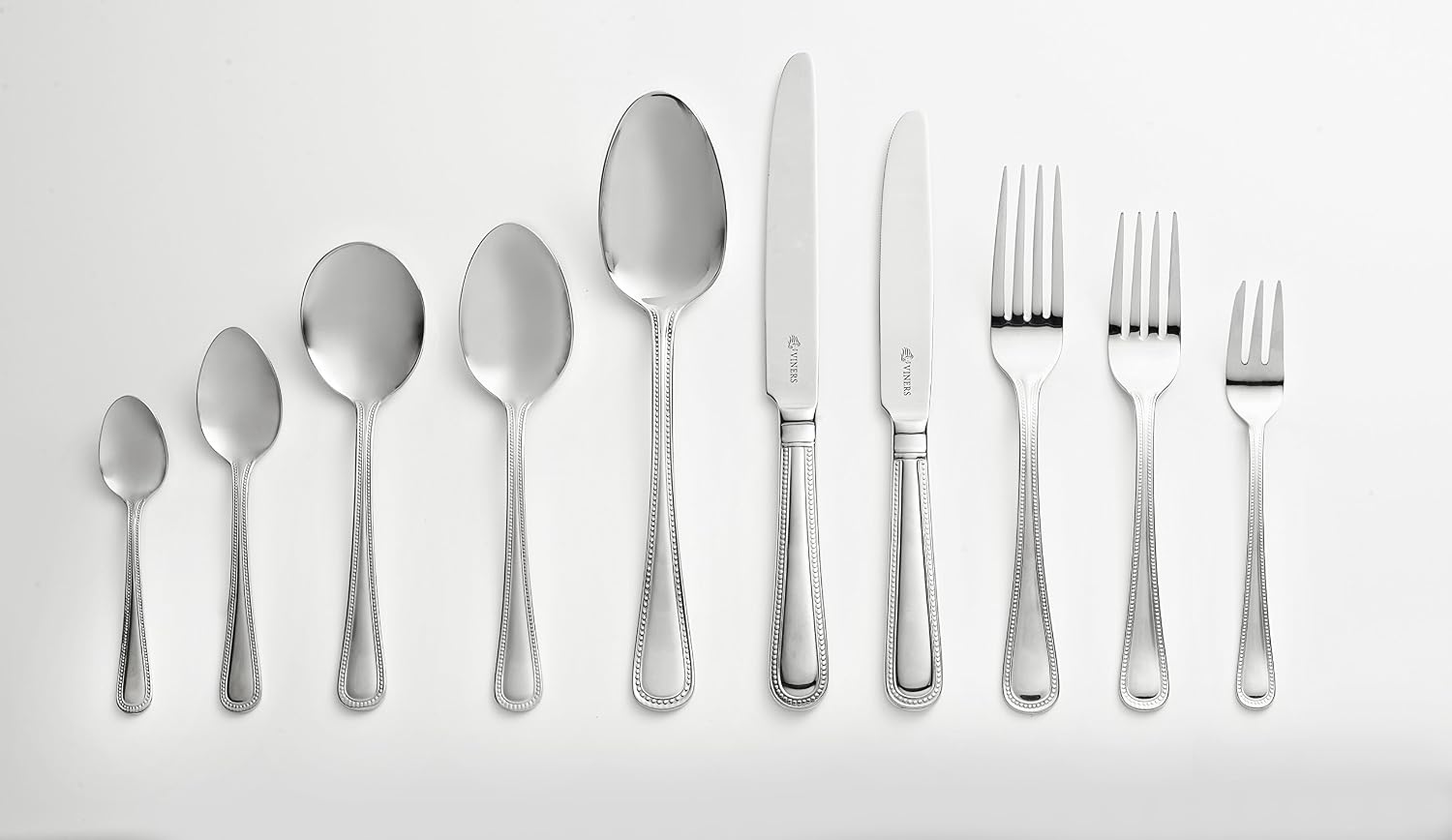 Viners Bead 18/0 Silver Stainless Steel Soup Spoon, 17 x 3.5 x 0.6 cm - Image 3