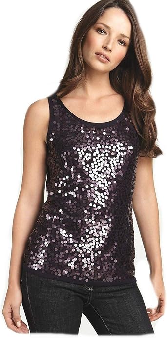 mauve sequin top