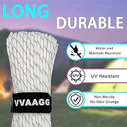 VVAAGG Reflective Paracord Rope 100FT, 7 Strand