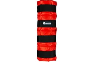 Equinavia Cool Relief Therapy Ice Boots Leg Wraps for Horses, Gel Pack with Adjustable Straps | 16.5" x 15.5" Single - Red - Single - One Size