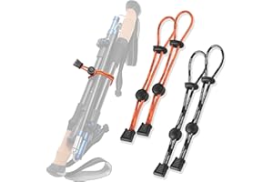 TREKOLOGY Walking Stick Holder Universal Backpack Bungee Cord & Climbing Stick Straps – Heavy-Duty Backpack Bungee Straps for