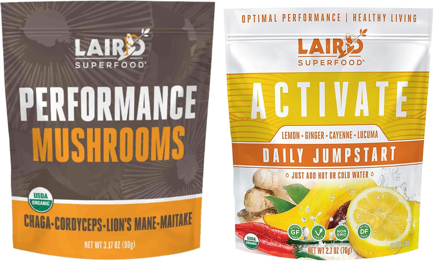 Laird Superfood Functional Bundle - Activate and Performance Mushroom