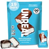 UNREAL Dark Chocolate Coconut Bars | Vegan, 3g Sugar, &amp; 3 Simple Ingredients | Non-GMO, Gluten Free, &amp; Fair Trade | 10oz Bag