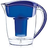 Santevia Classic Alkaline Water Filter Pitcher | Water Filtration System | Chlorine and Lead Filter | Water Purifier Pitcher | 9-Cup Home Water Filter