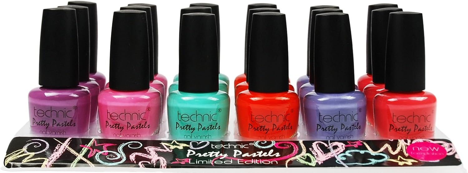 New Technic Pretty Pastels Nail Polish Set Includes 6 Bottles! Amazon