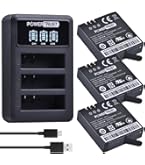 AKASO Batterie Et Chargeur Pour Caméra Sport AKASO 360, 2 Batteries