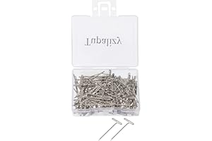 PTC Tupalizy 120PCS 1 Inch Nickel Plated Steel T-Pins