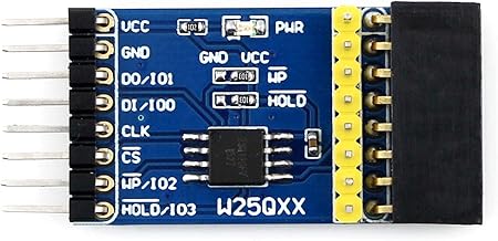 Amazon Com Waveshare W25qxx Dataflash Board Serial Dataflash Module With Serial Nor Flash Memory W25q128fv Onboard Support Standard Dual Quad Spi Qpi Interface Computers Accessories