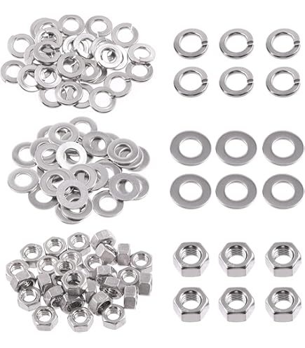 Lote De 20 Tuercas De Seguridad Con Inserto De Nailon 5/16-18 - Acero Inoxidable 18-8, Hexagonal