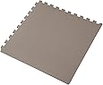 We Sell Mats 36 Tiles Borders Anti-Fatigue Interlocking EVA Foam Exercise, 2' x 3/8", Light Gray