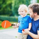 INPODAK Beach Bat and Ball Set Kids Wooden Paddle Ball Beach Racket Set view 2