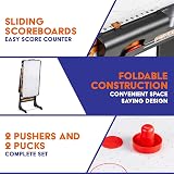 Powerplay 3ft Folding Air Hockey Table Compact Portable Mini Game view 6
