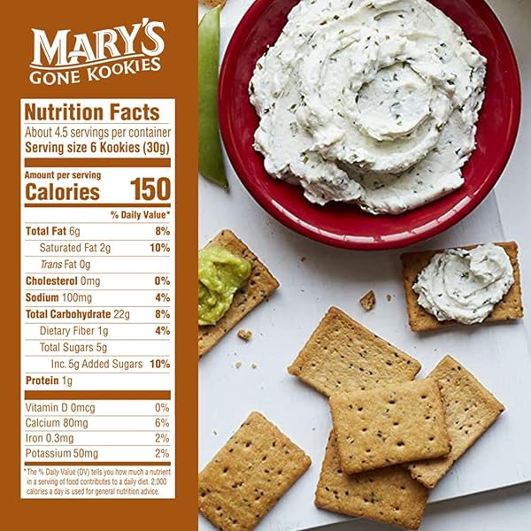 MARY’S GONE CRACKERS GRAHAM-STYLE KOOKIES, GLUTEN-FREE, PLANT BASED SNACK, HONEY, 5-OZ., PACK OF 1