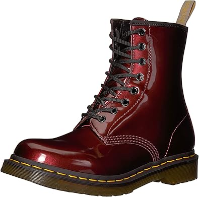 vegan 1460 metallic ankle boots