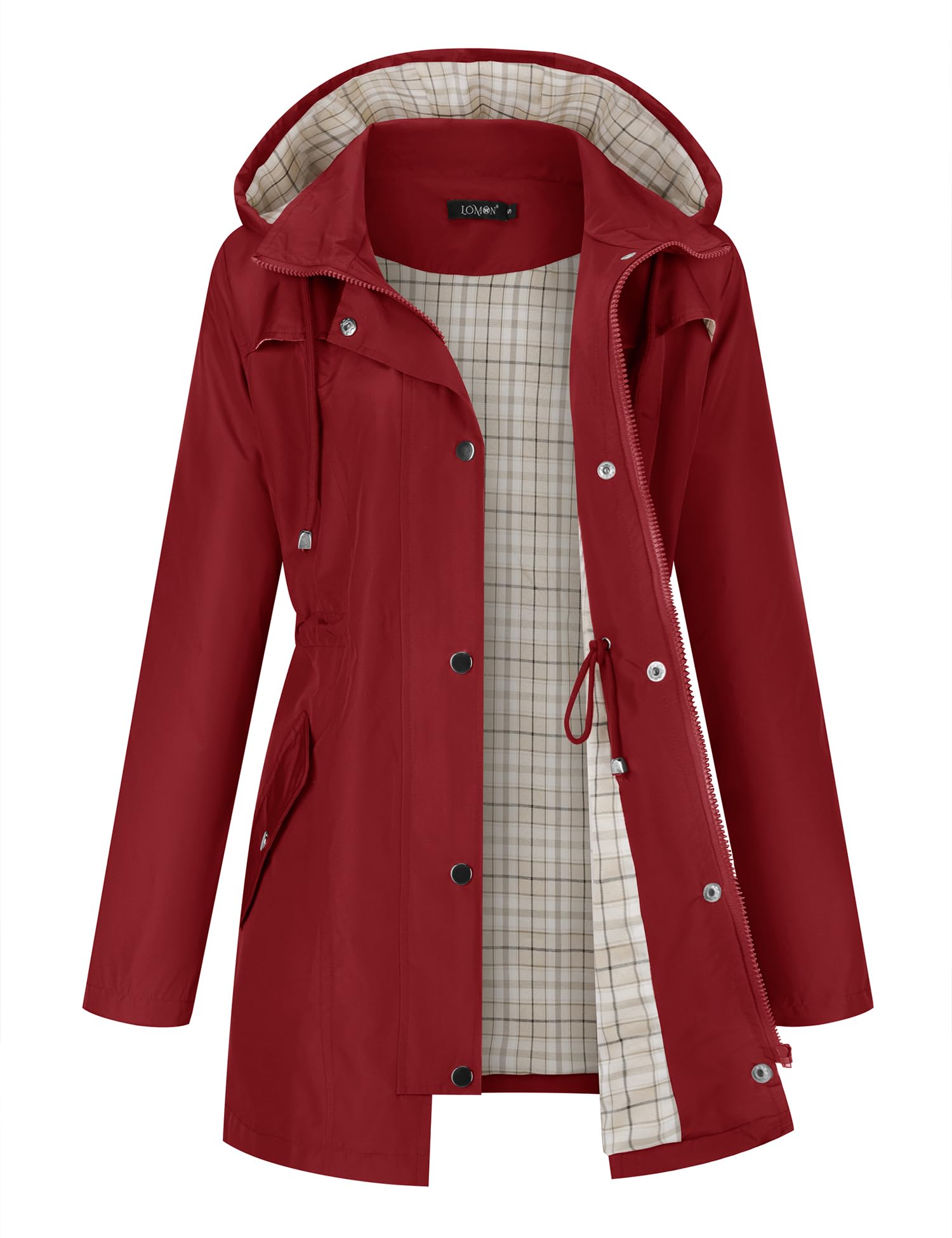 LOMON Women Rain Jacket Lightweight Hooded Jackets