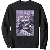 Attack on Titan Group Shot Scout Regiment Anime Epic Poster Sweatshirt