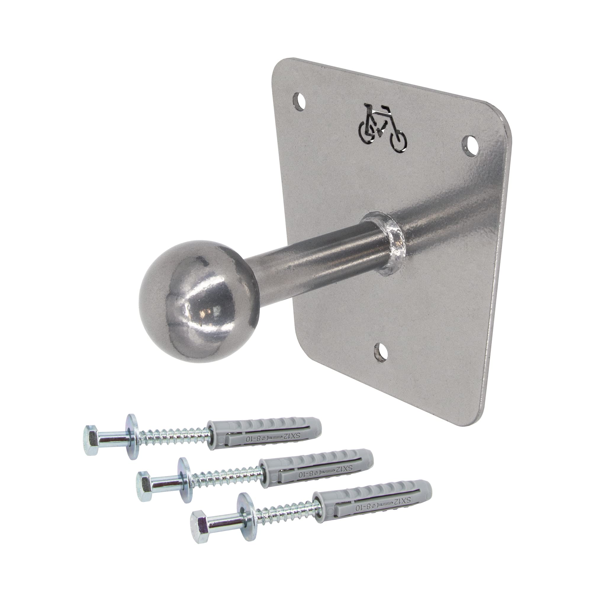 PremiumX Wall Bracket for Bicycle Carrier Ball Head Bicycle Rear Rack Wall Mount with Mounting Dowels U-Disc Screws