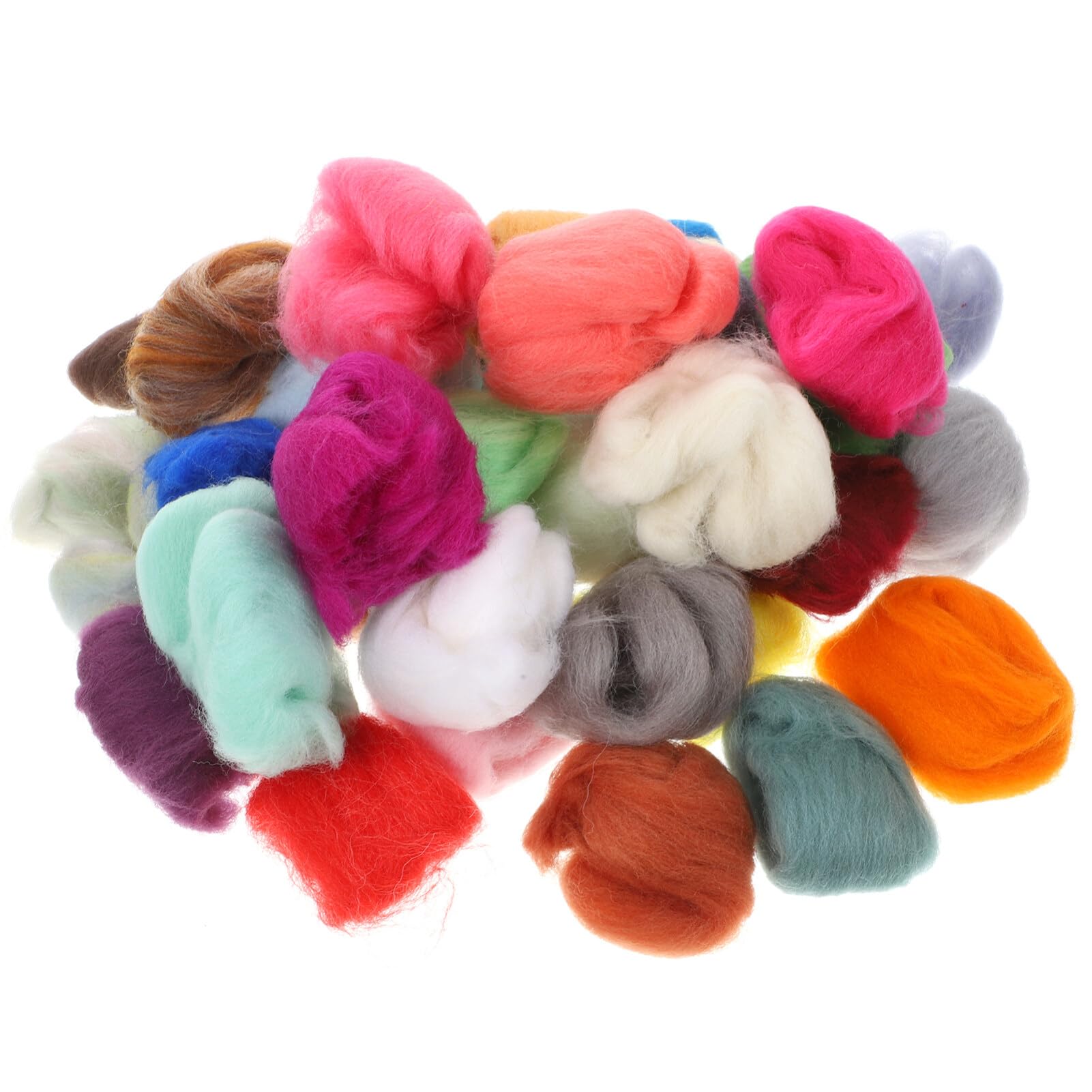 Artibetter 36Pcs Needle Felting Kit Wool Felt Tools Wool Roving Felt Creative Soft Flocking Balls Wool DIY Wool Felt Crafts Making