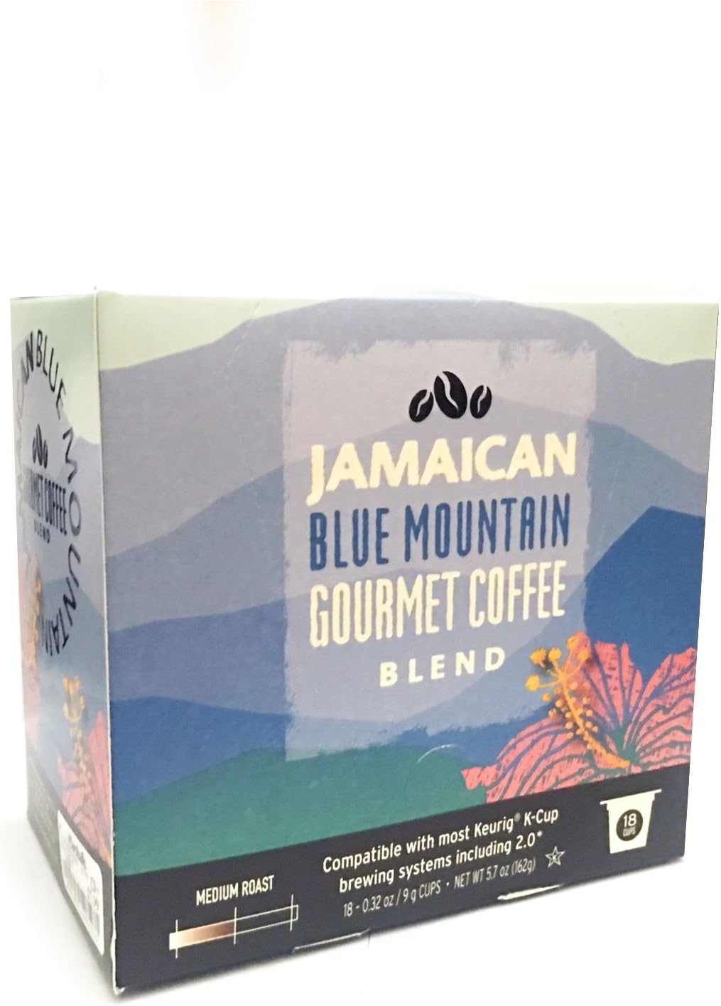 Jamaican Blue Mountain Gourmet Coffee Blend K Cups - 18 Cups