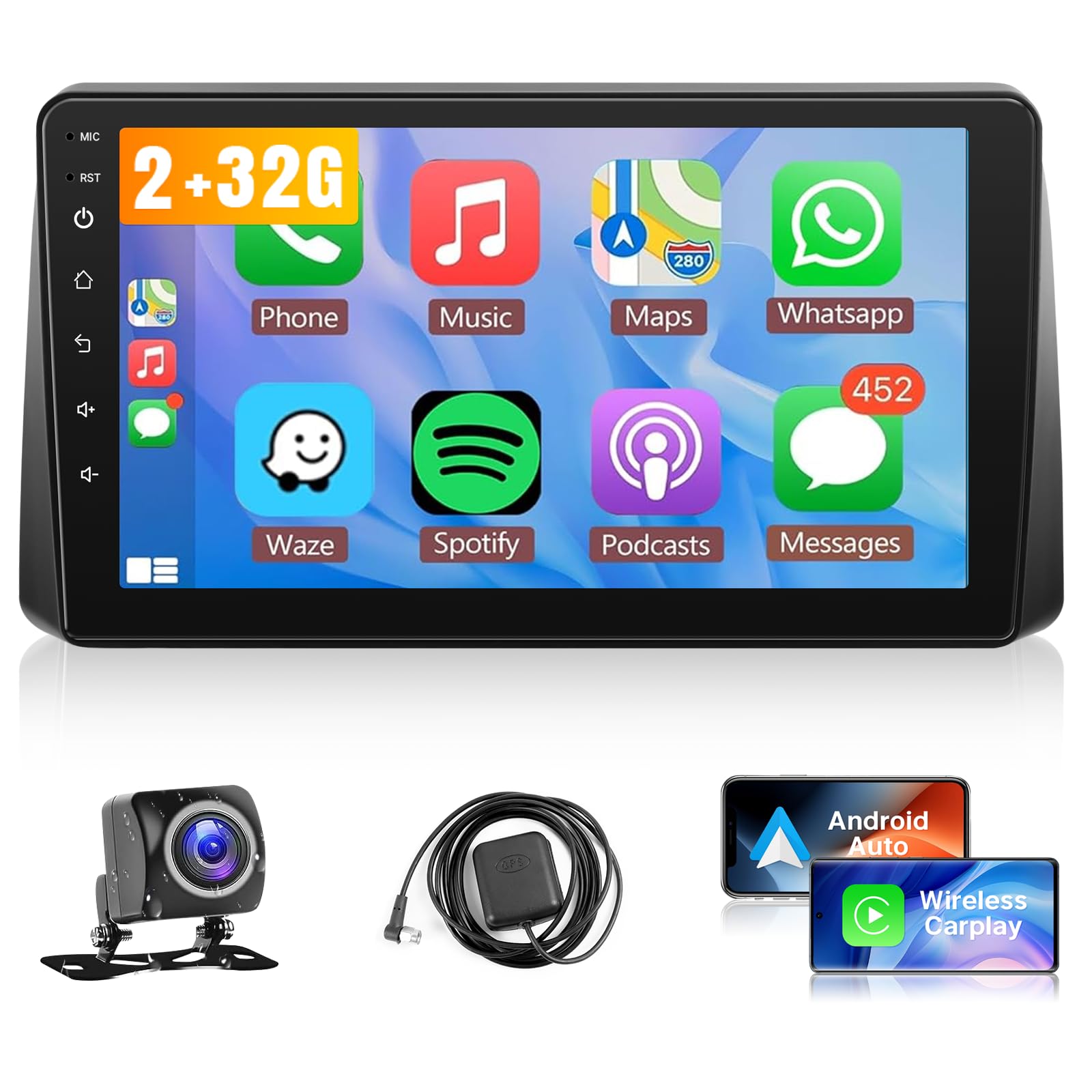 Photo 1 of *PARTS ONLY*. Leadfan Car Radio Stereo for Dodge Grand Caravan 2008-2020?Chrysler Town and Country 2011-2016?Grand Voyager 2011-2015 with Carplay Android Auto, 9 Inch Touch Screen/WiFi/EQ/GPS/AHD Camera
