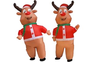 EEkiiqi Christmas Inflatable Costume Halloween Costume Fancy Dress Jumpsuit for Halloween Party/Christmas Decoration