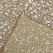 PONY DANCE Sequins Table Runner - Rectangle Glitzy Sparkling Decorative Table Runners, Event Dinner Birthday Party/Wedding/Christmas Decor, 12 by 108 inch, Light Gold