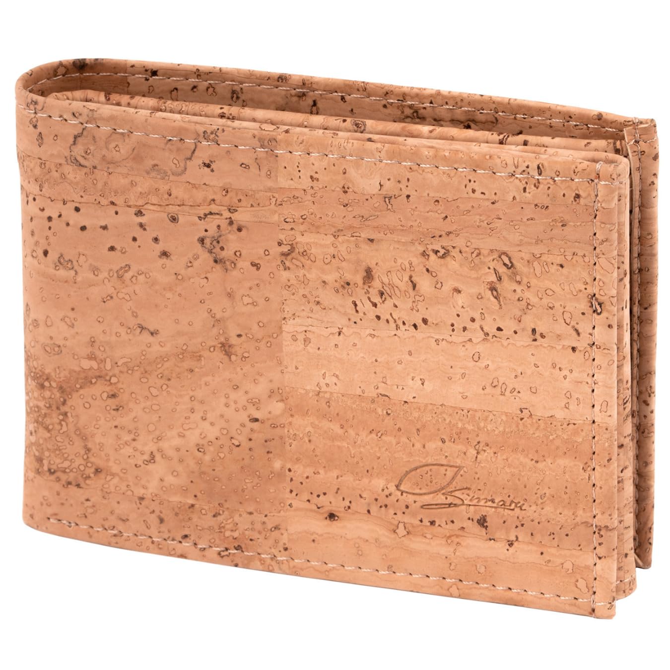 Simaru Cork Wallet with RFID Protection Unisex Wallet for 11+ Cards, Notes & Coins, Compact and Durable, Dark