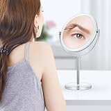 MIYADIVA 20X Magnifying Makeup Mirror, Double Sided with Stand view 7