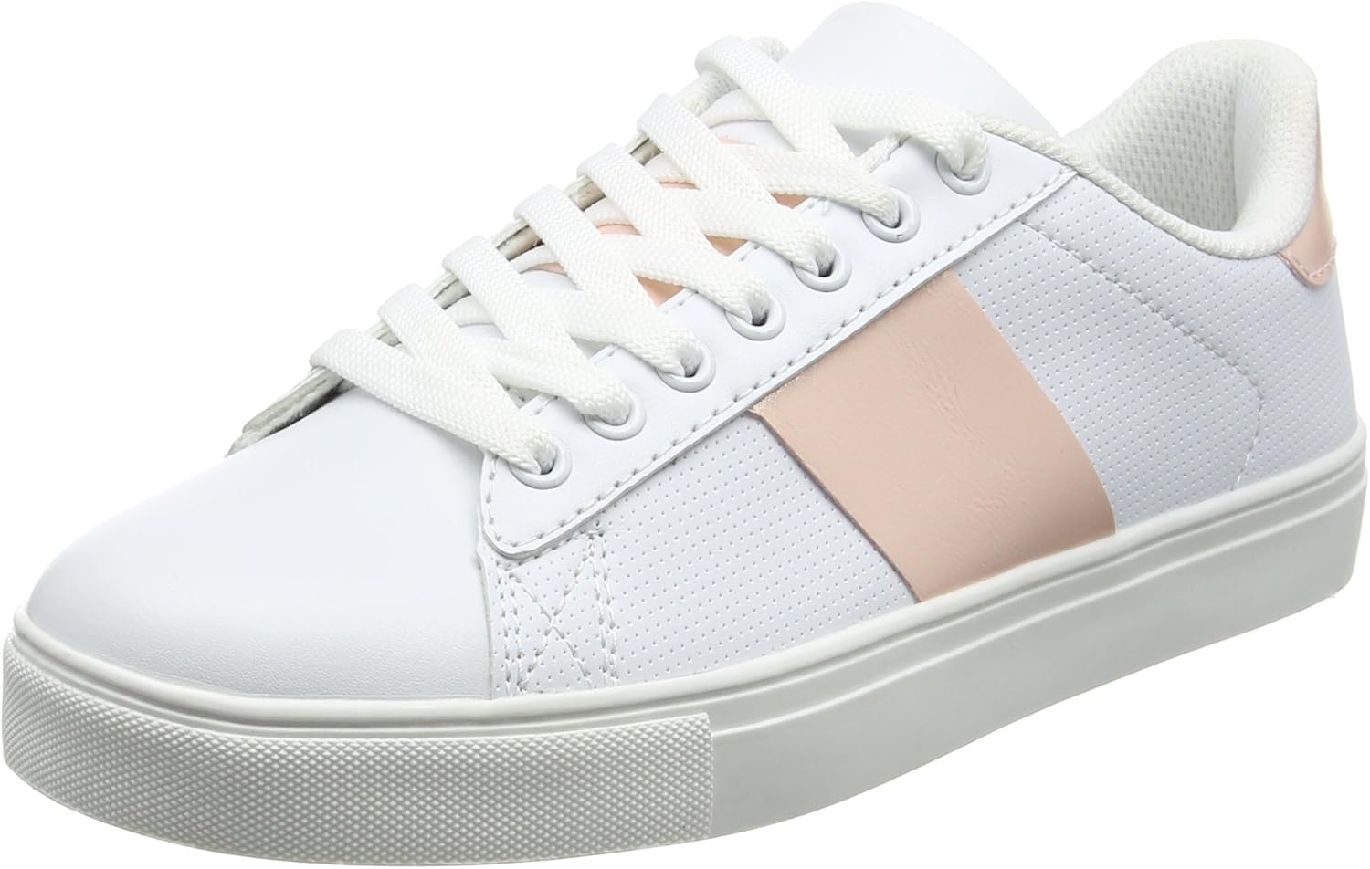 girls plain white trainers