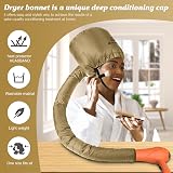Amzpic Bonnet Hood Hair Dryer Attachment Gold Adjustable Large view 4