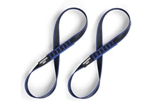 KLYTORX 18mm Nylon Climbing Sling Runner 23KN CE2008/EN566 Certified - Webbing Straps for Outdoor Rock Climbing, Rappelling, Swing, Yoga Hammock etc