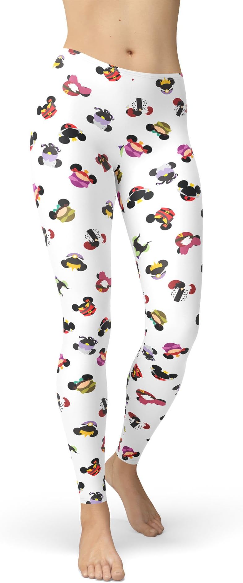 Disney Villains Mouse Ears Winter Leggings - Fleece, Full Length, Mid/High Waist