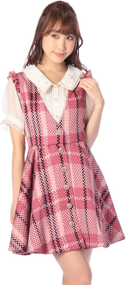 Amazon リズリサ ワンピース 142 6006 0 ピンク 日本 0 Free サイズ ワンピース チュニック 通販