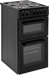 Willow WE50TSB 62L Freestanding Electric Cooker 50cm Twin Cavity Black view 3