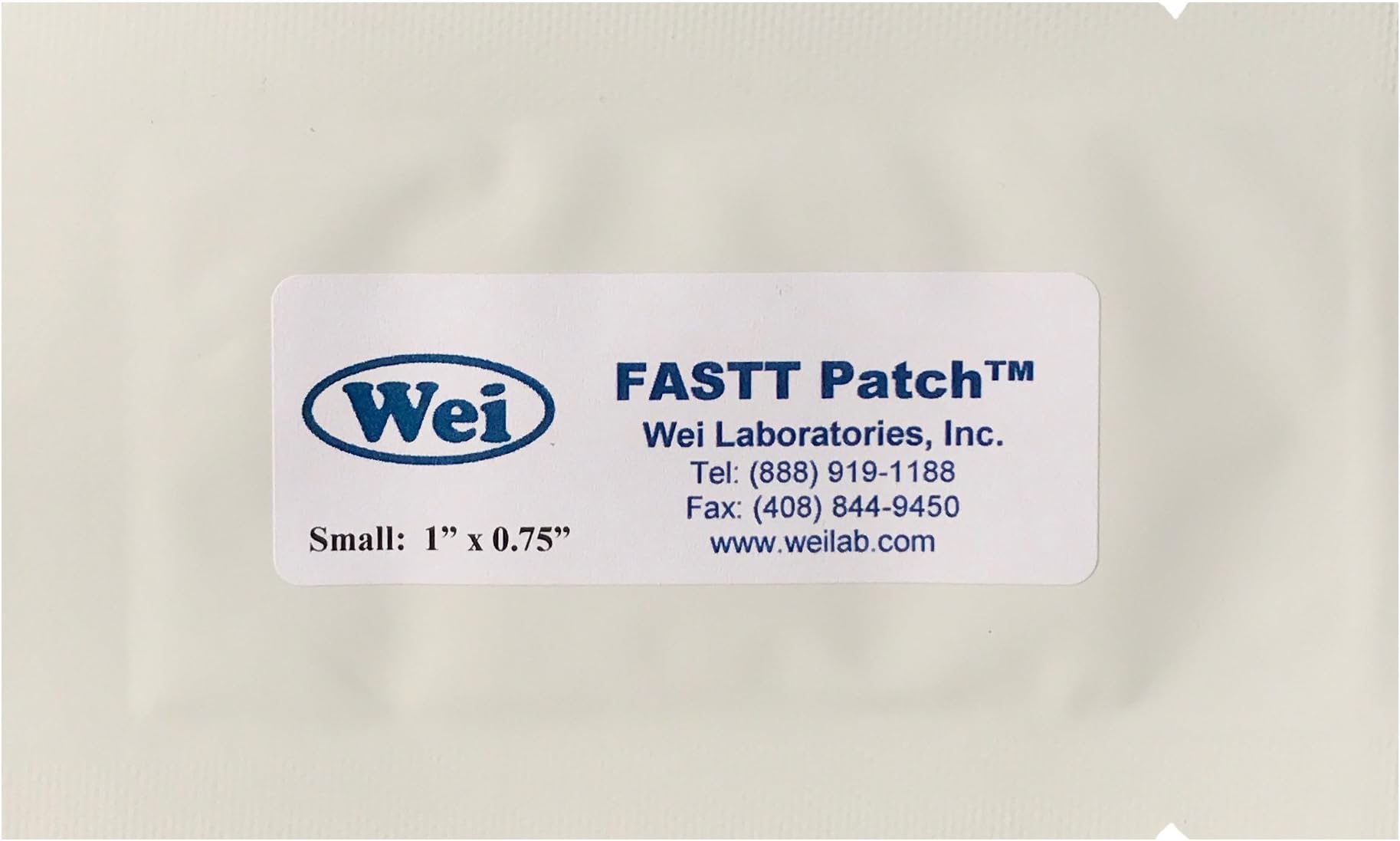 Wei Laboratories, FASTT Patch Small 1" x .75"