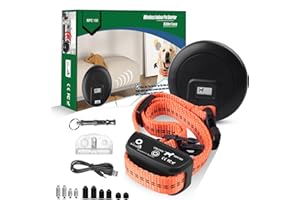 My Pet Command, Indoor Pet Barrier with Adjustable Range, Static and Tone Correction, Hidden Fence for Dogs Containment Colla