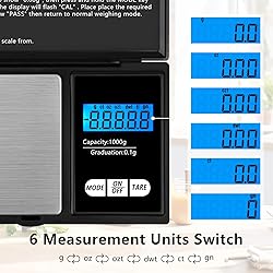Qicyfeus Digital Small Scale 1000g/0.1g Accuracy