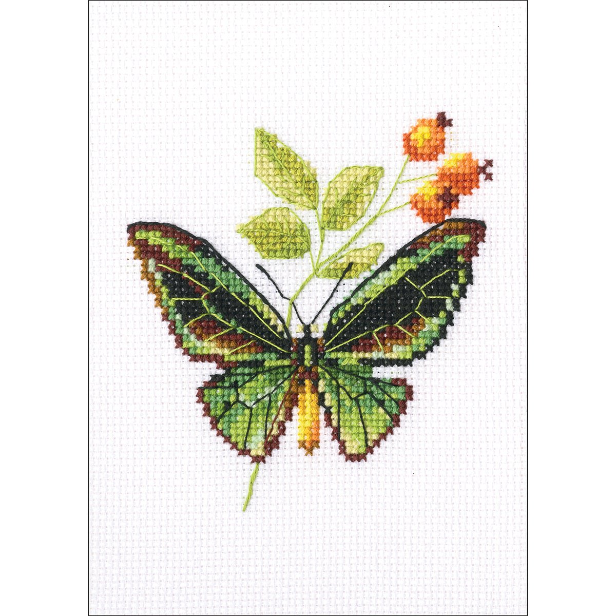 RTO Cross Stitch Kit, Cotton, Multicoloured, 8,5x9 cm