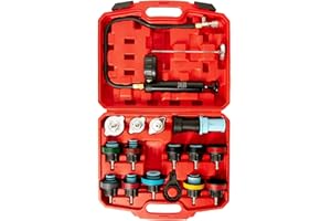 Punmew Radiator Coolant Pressure Tester Kit 18pc Automotive Cooling System Pressure Tester Kit for Water Tank Leakage Detecti