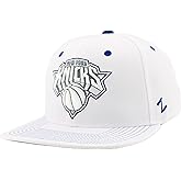 ZHATS NBA Unisex-Adult NBA Officially Licensed Adjustable Snapback Hat Flat Bill Z11 Pop White