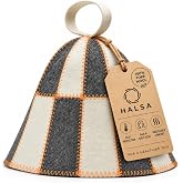 Halsa Sauna Hat, Natural Wool Cap for Men and Women, Eco-Friendly Insulating Headwear for Spa, Steam Room, Banya, Bathhouse. Comfortable, Breathable, Handmade, One Size Fits All.