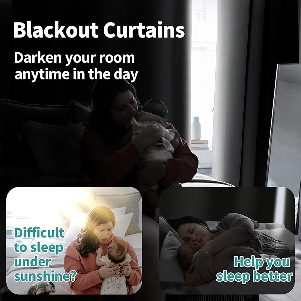 BGMENT WHITE BLACKOUT CURTAINS FOR BEDROOM 63 INCH LENGTH 2 PANELS SET, THERMAL INSULATED BEDROOM CURTAINS SOUNDPROOF ROOM DARKENING WINDOW CURTAIN DRAPES, EACH GROMMET CURTAINS 42 INCH WIDE