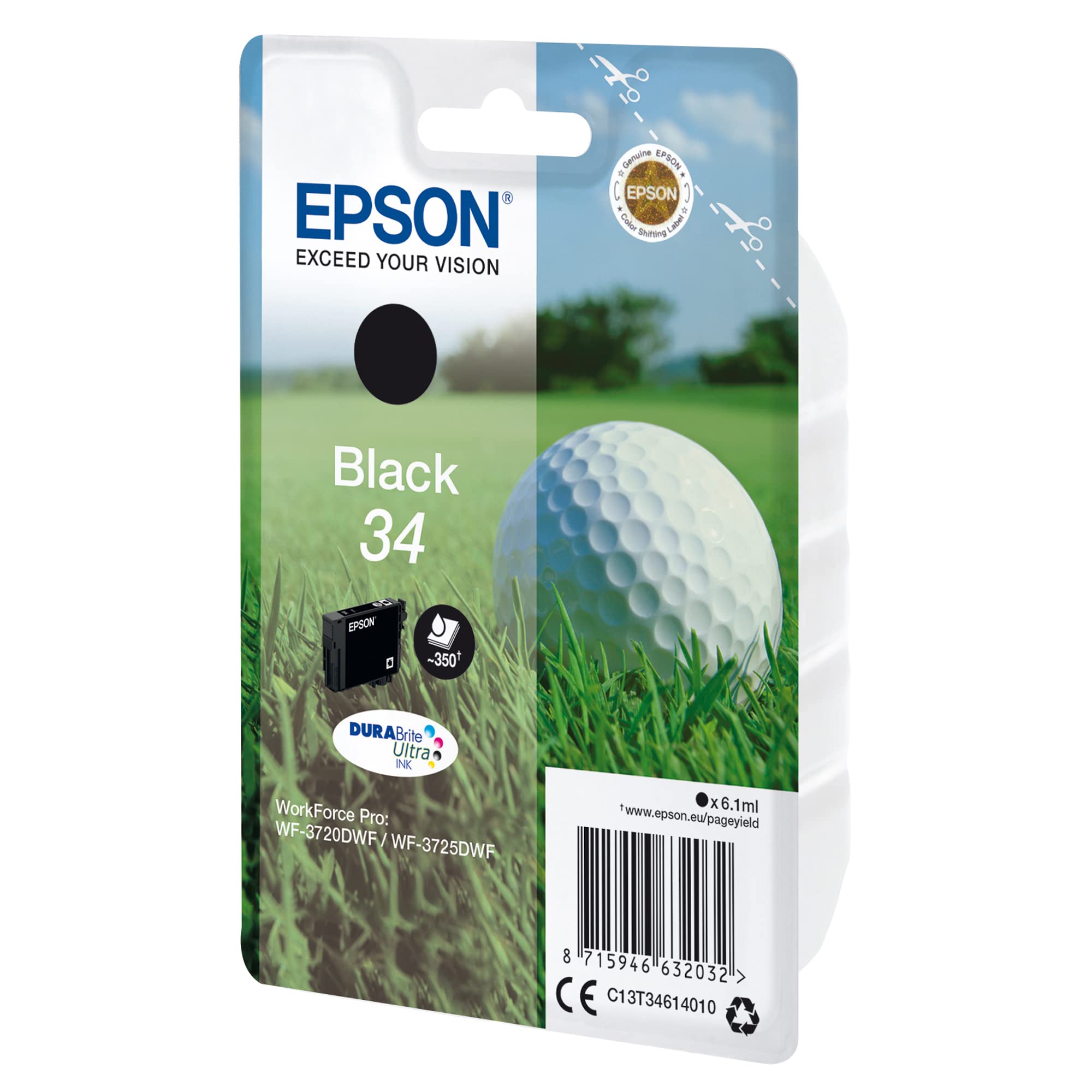 Epson C13T34614020 Standard Original Inkjet Cartridges - Black