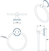 Croydex Westminster Towel Ring Chrome view 5